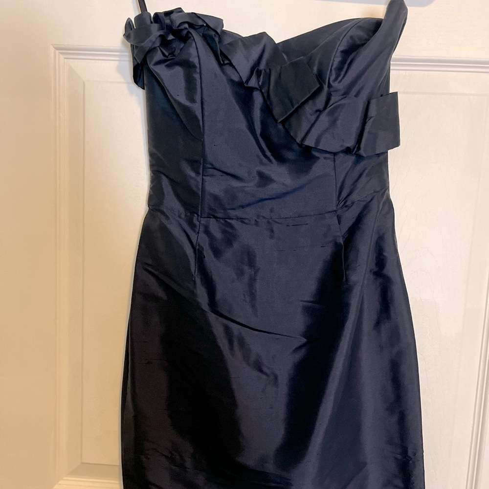 Siri Silk-Lined Strapless Cocktail Dress